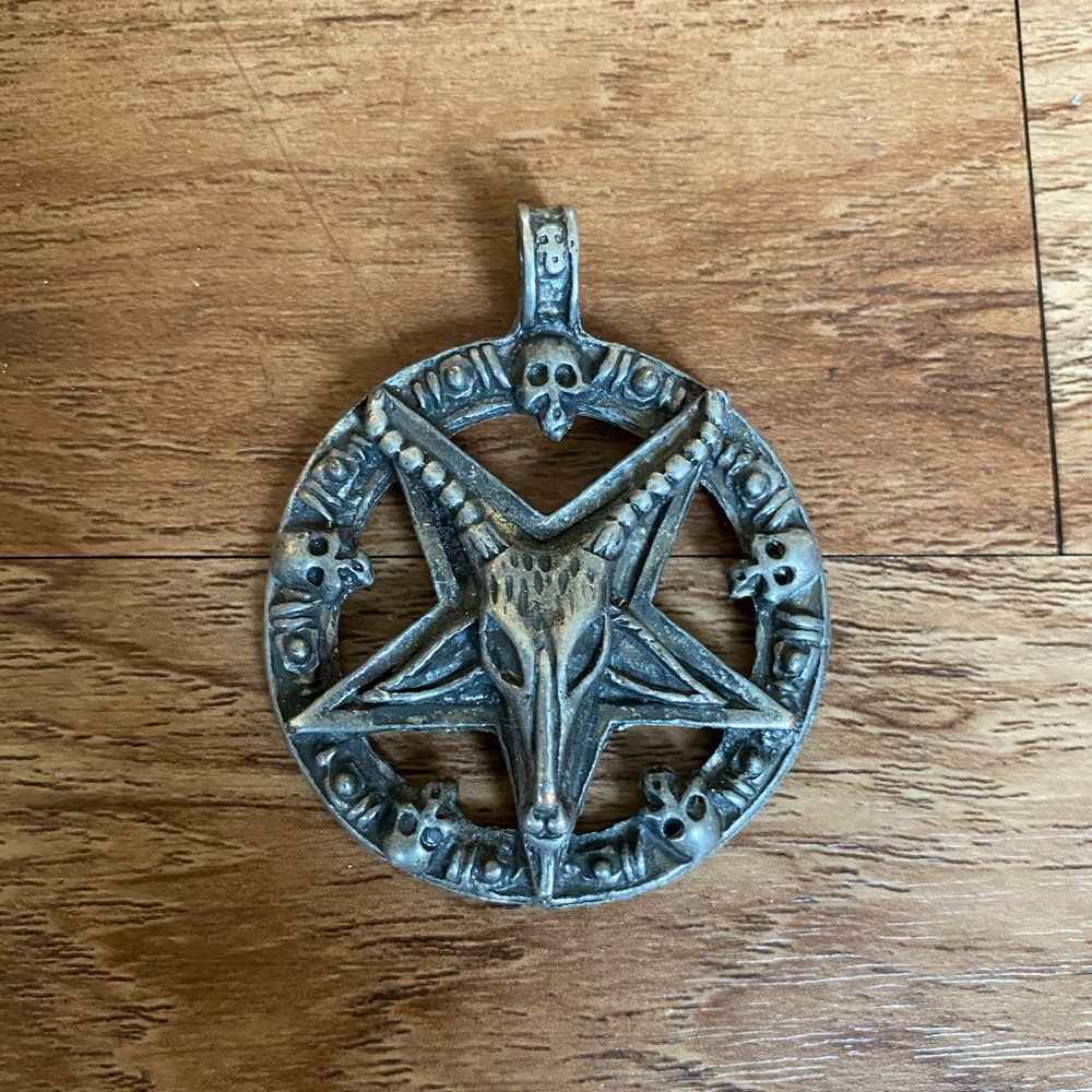 Baphomet pewter pendant